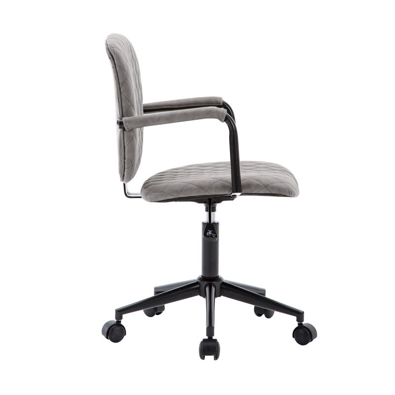 Chaise de travail pivotante réglable Hadley, Gris