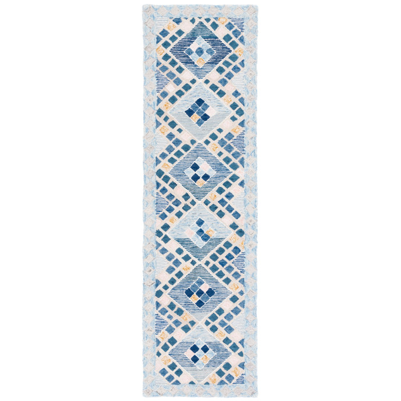 Starbuck Hand Tufted Wool And Cotton With Latex Southwestern Rug, Runner 2'3" x 8'