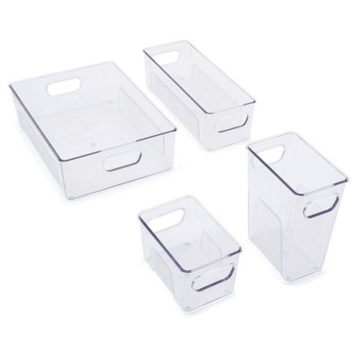 Ensemble de 4 mini-bacs transparents Copco