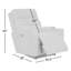 Fauteuil inclinable Neo Power avec tissu iClean et appui-tête électrique et lombaire-97269373