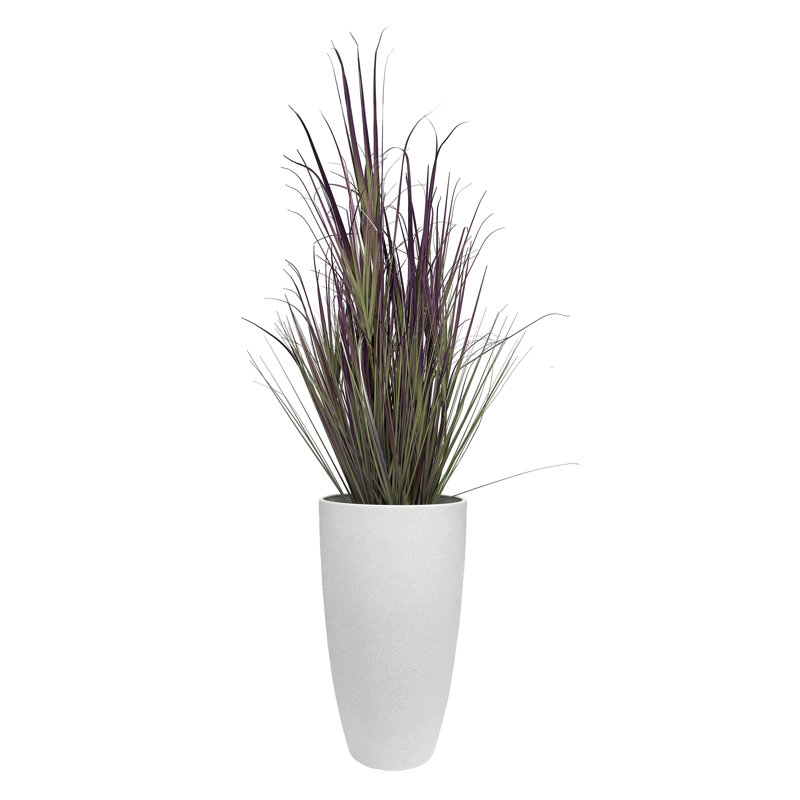 White 20.5" Weather-Resistant Round Outdoor Planter