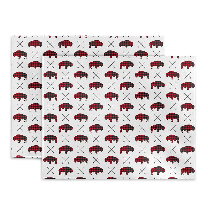 Napperon en coton 14 po Buffalo and Arrows