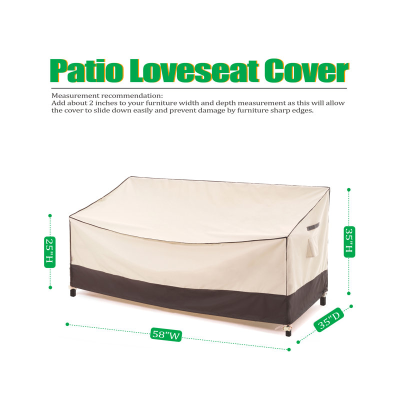 Housse pour canapé d'extérieur imperméable de qualité supérieure: tissu dernier cri anti-déchirure, garantie de 3 ans