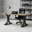 Poste de travail spacieux, bureau d'ordinateur classique, bureau de direction luxueux