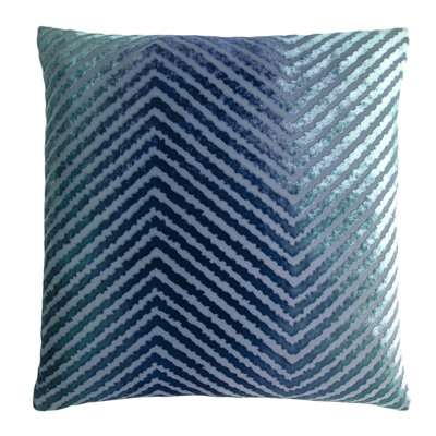 Chevron Velvet Pillow Cover & Insert