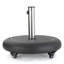 Base de parasol de patio pour l'extérieur - Acier inoxydable noir, carré 21,24 po x 3,15 po