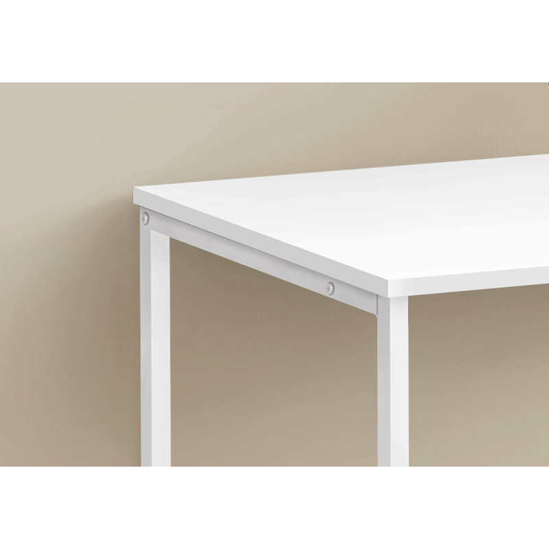 Bureau d'ordinateur, bureau personnel, ordinateur portable, installation à gauche, à droite, tiroirs de rangement, L 40 po, travail, stratifié, métal