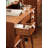 Nordic Solid Rubber Wood Dressing Table With Flip Top Mirror And Multi Drawer Storage