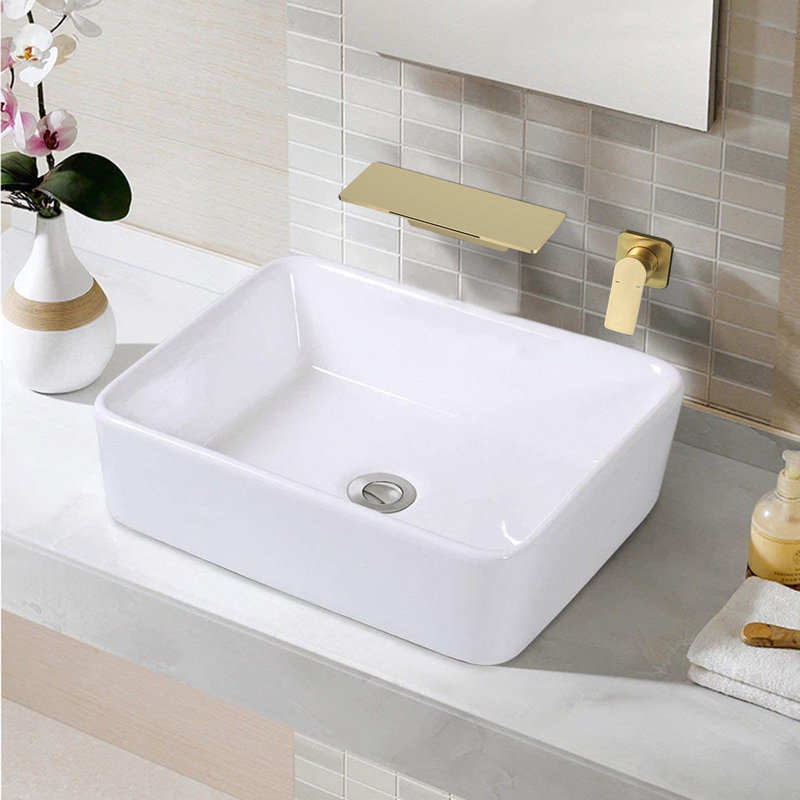Single-handle Bathroom Faucet, Brushed Gold