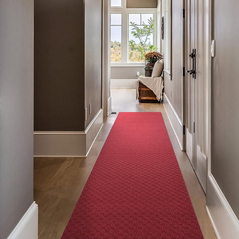 Ensemble de tapis rouge touffeté Tamer