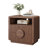 23" H 2-Drawer Nightstand Openwork Side Table With Charging Station, Slatted Panel Design & Open Shelf, Curved Profile End Table For Bedroom, Living Room, Sofa And Office (Set Of 2)-587022268-587022270