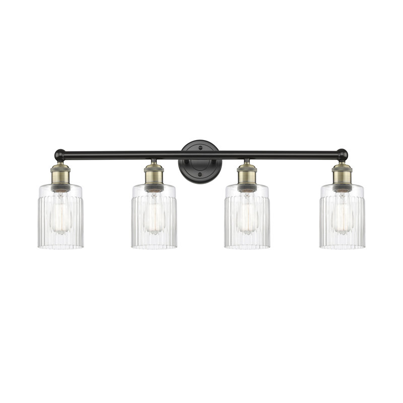 Kamena 4 - Light Dimmable Vanity Light, Clear, Black Antique Brass