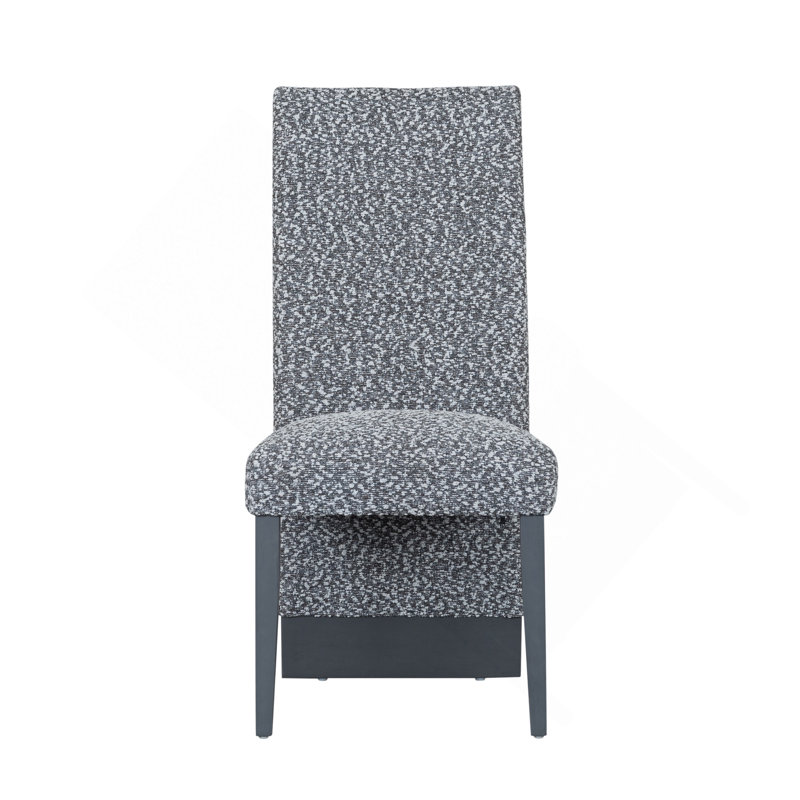 Ensemble de 2 chaises de salle à manger STACEY, Gris, Noir