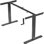 Structure de bureau à manivelle réglable en hauteur