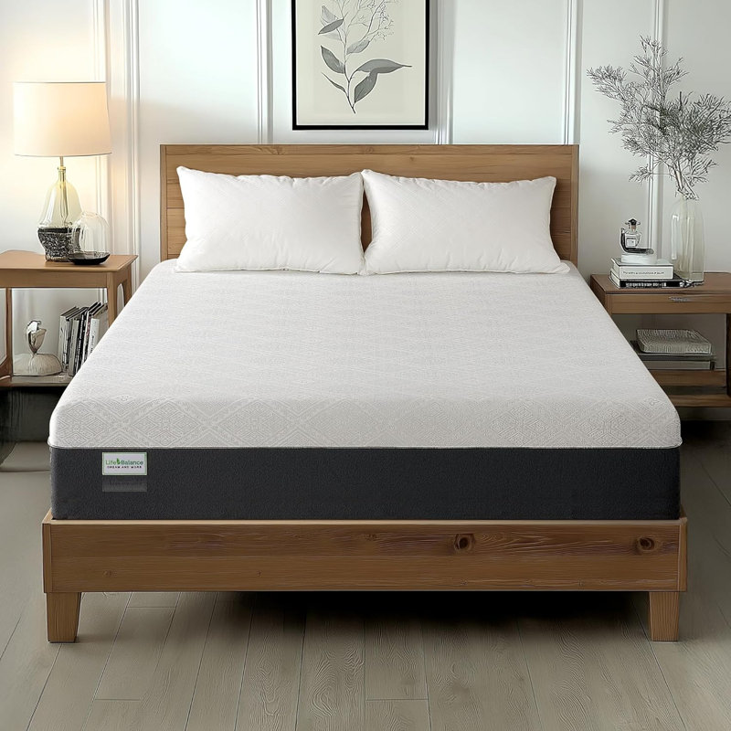 Cushiony 10" Medium-Firm Gel Memory Foam Mattress Full, Cooling Technology, Full, 10"