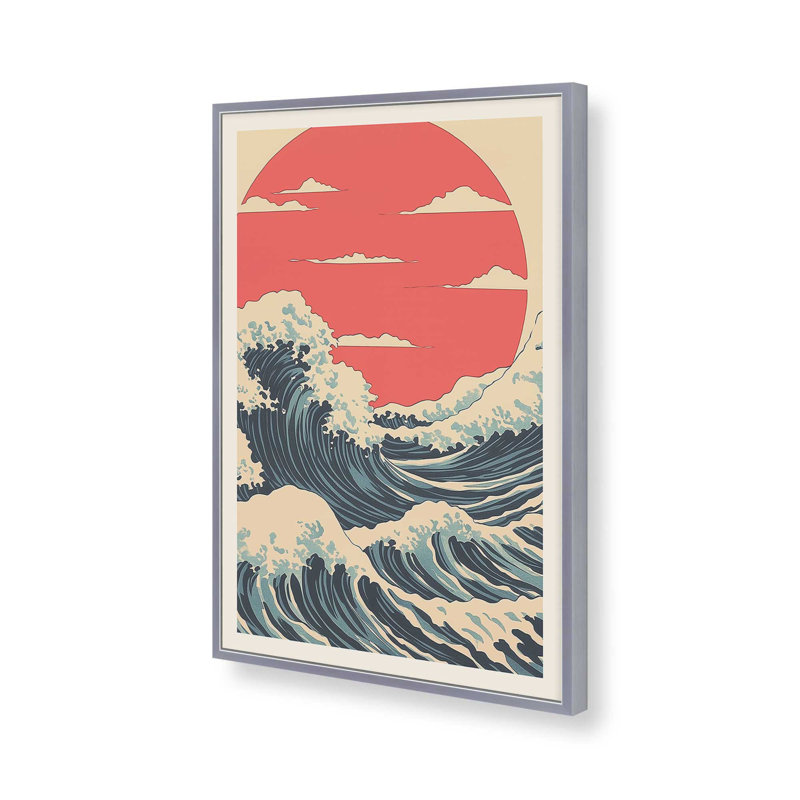 Sundown Swell, impression sur papier mat d'archives, Impression encadrée sans passe-partout, H 15,25 po x l 12,25 po