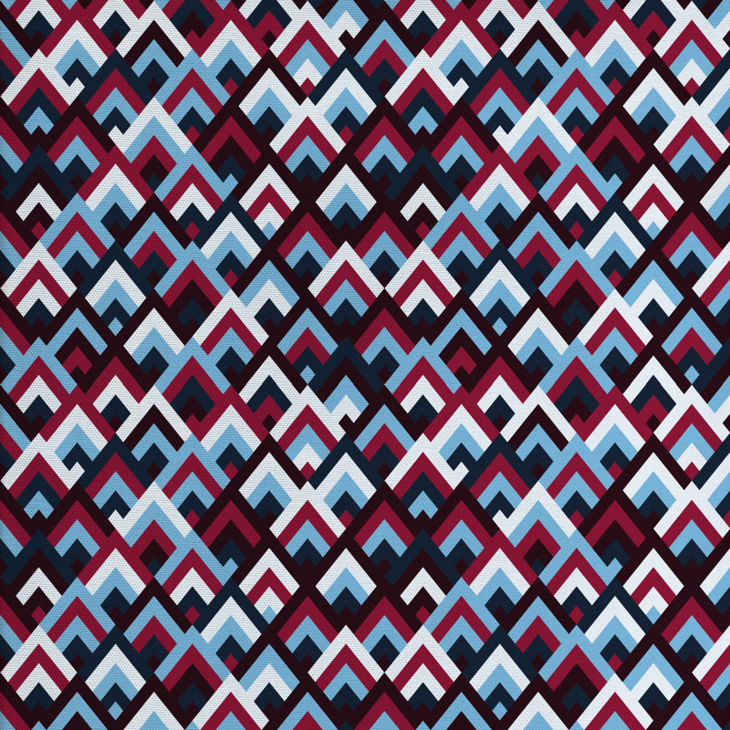 Tissu en forme de triangle, l 58 po x L 108 po