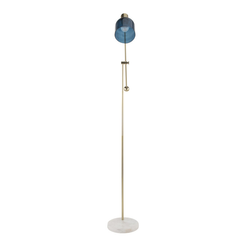 Lampe sur pied 73 po Celest, Bleu