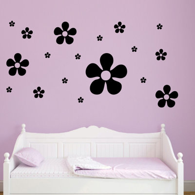 Ensemble d'adhésif décoratif 18 pièces fleur