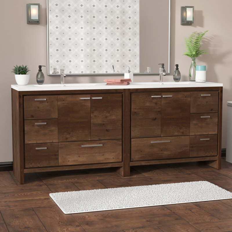 Ensemble de meuble-lavabo double 83 po Bobijo