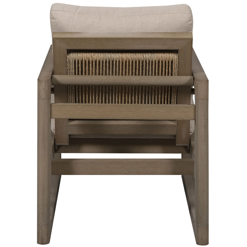 Drift Outdoor Teak Lounge Chair, Kramer Linen