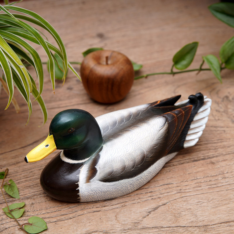 Sculpture Filicia mâle canard colvert