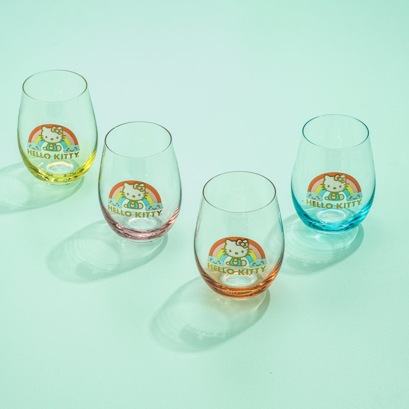Hello Kitty® Sweet Rainbow Stemless Drinking Glasses