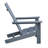 Outdoor Adirondack Chair For Relaxing, HDPE All-Weather Fire Pit Chair, Patio Lawn Chair For Outside Deck Garden Backyardf Balcony, Grey-1310627622