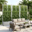 Lit de jardin surélevé avec treillis sur roulettes - Boîte à fleurs polyvalente en métal avec treillis, boîtes à fleurs multi-styles avec écran d'intimité en treillis pour patio et jardin-955127424-955127428
