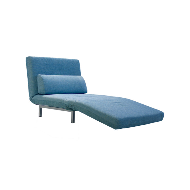 Fauteuil convertible pivotant en polyester de 36 po de largeur Iso, Paon