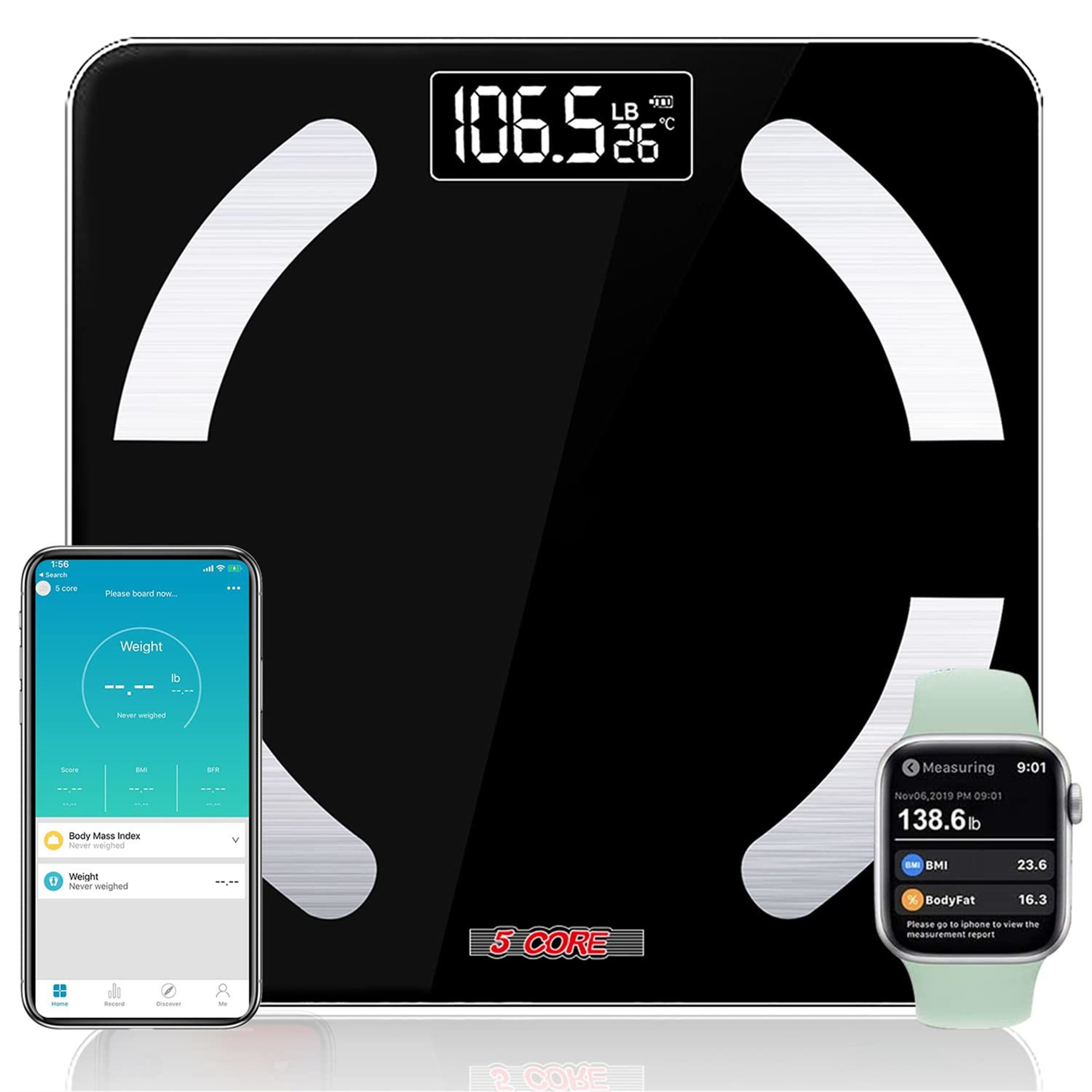 BESTCOSTY Smart Digital Body Analysis Scale with Bluetooth Wayfair