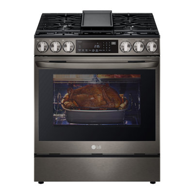 LG 6.3 cu ft. Smart wi-fi Enabled ProBake Convection InstaView Gas Slide-In Range with Air Fry -  LSGL6335D