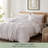 TOSMO 100% Linen Duvet Cover Set with Button Closure,Soft Breathable Durable Farmhouse Bedding-111202930-111202929
