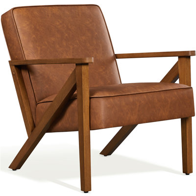Faux Leather Armchair Dining Chair