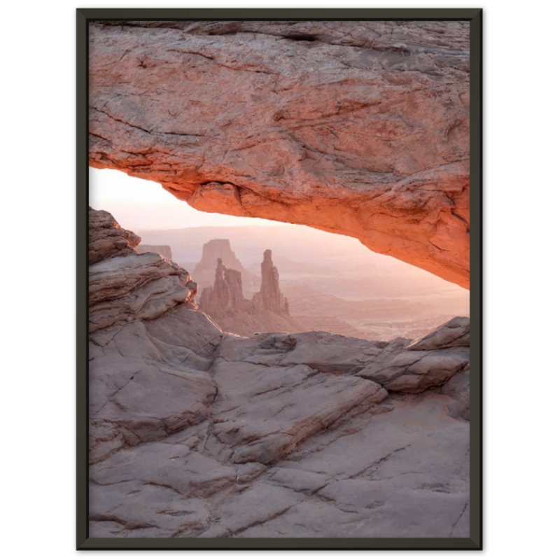 Moab Print - Desert Canyon Landscape Wall Art - Utah Red Rocks Canvas Poster - Scenic Arches National Park Inspired Artwork - Travel Nature Decor - Rustic Southwest Wall Hanging - Modern Home Decoration Art Print