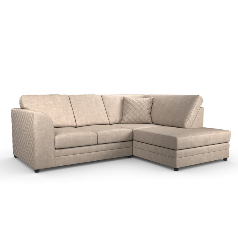 Quincy 3 Seater Corner Sofa, Natural, Right Hand Facing