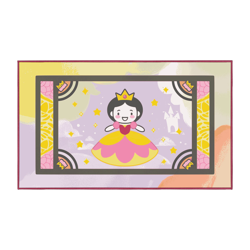 Tapis fantaisie lavable Gemma, Rectangulaire 2 pi x 3 pi