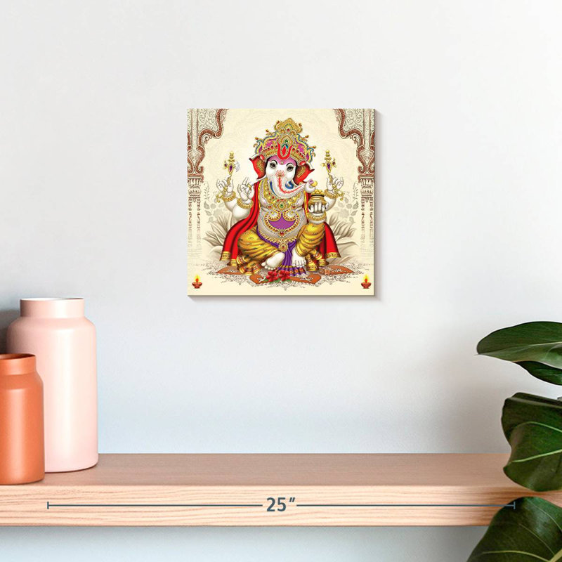 Adella Ganesh Deity, 10" H x 10" W
