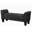 Banc rembourré en velours Lashunya