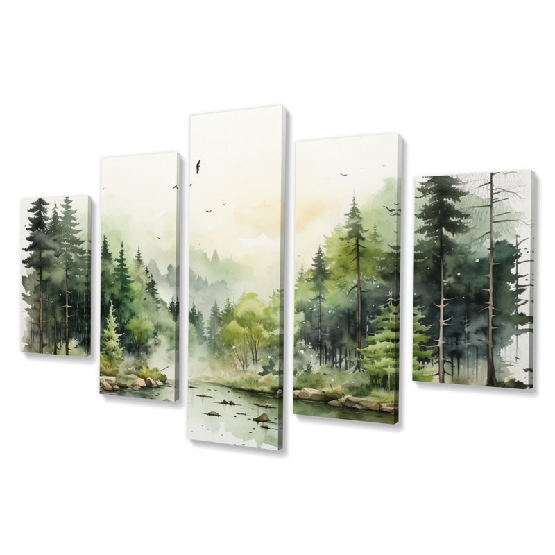 Millwood Pines Tranquil Forest Oasis I - Countryside Wall Art Print - 5 ...