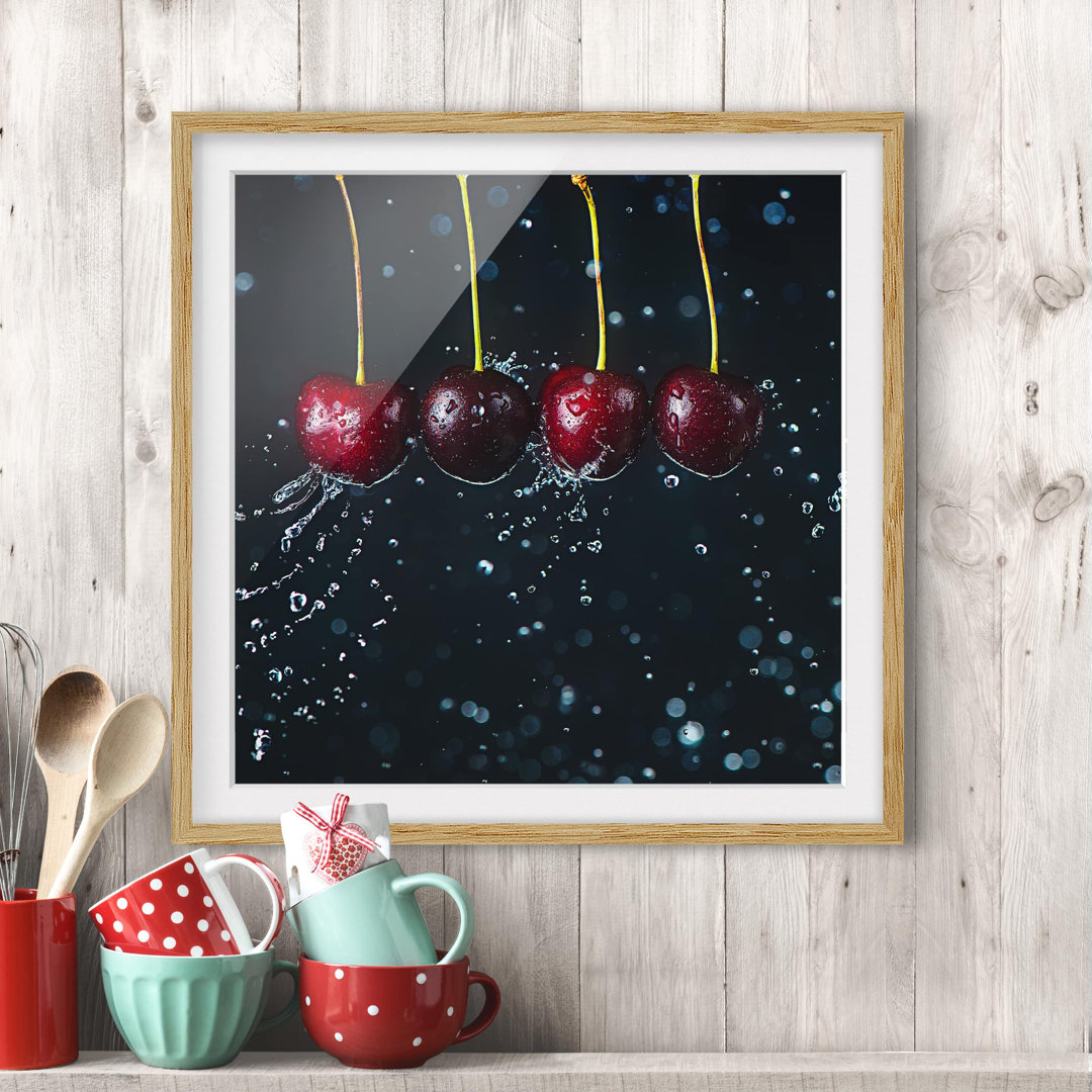 Gerahmtes Poster Fresh Cherries