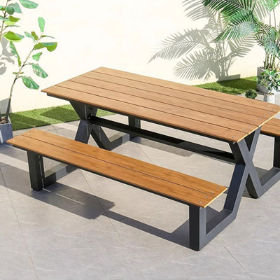Myqueal Patio Dining Set with Rectangular Table