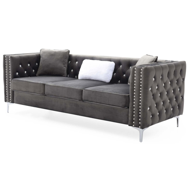 Le canapé Paige de Glory Furniture, un canapé rembourré avec un design moderne et une assise confortable pour des espaces de vie élégants