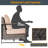 Mazure 3 Piece Patio Wicker Conversation Set with Side Table-110098286