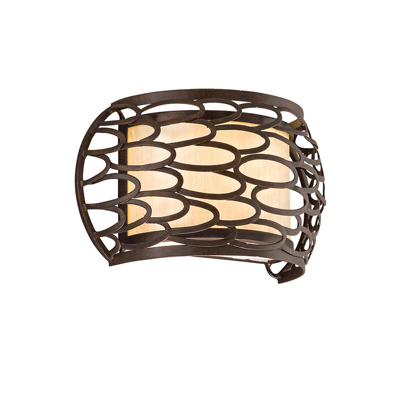 Cesto 1-Light Flush Mount, 5.5" H x 9.5" W x 4" D, Modern Silver