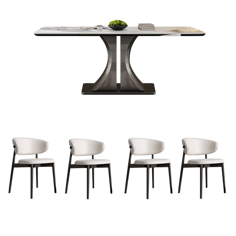 Table de salle à manger de luxe, H 29,53 po x L 55,12 po x l 31,5 po