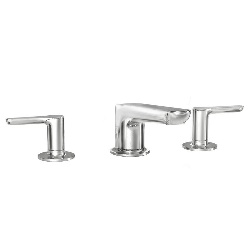 Studio S Widespread Bathroom Faucet with Drain Assembly, Polished Chrome, Lever Handles