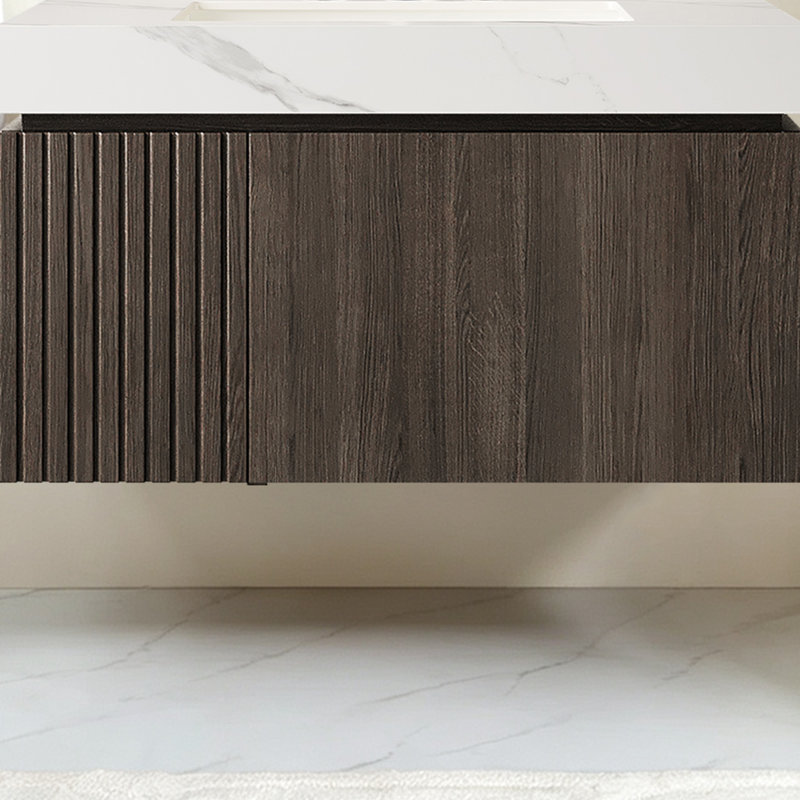 Single Bathroom Vanity with Cultured Marble Top