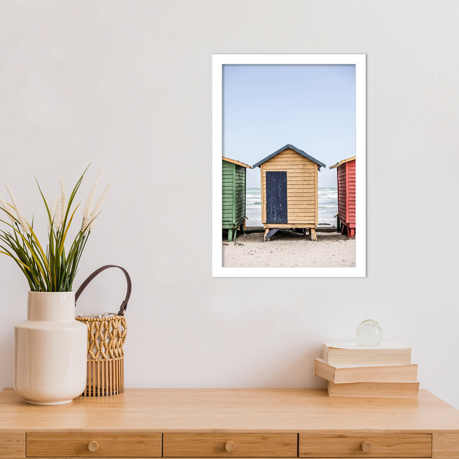 Rolandat "Yellow Hut" Print, White, 17" H x 12" W