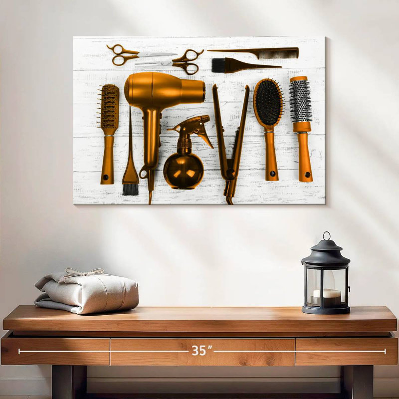 Salon de coiffure Shuttleworth Golden Tools, H 16 po x l 24 po